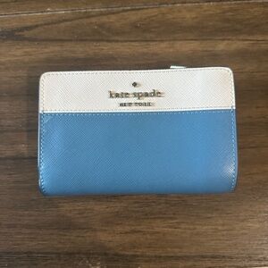 Kate Spade Two-Tone Blue and Cream Wallet